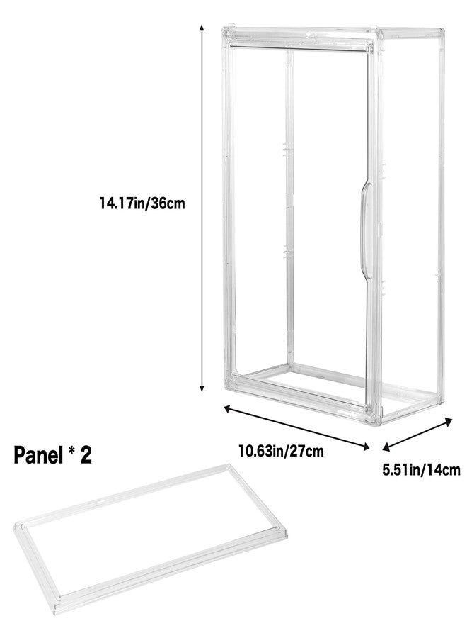 Cutora Acrylic Display Case for Figures, 3 Tier Clear Wall-Mounted Storage Organizer, Display Box with Magnetic Door, Dustproof Showcase Cabinet for Doll Action Figure Collectibles - Image 2
